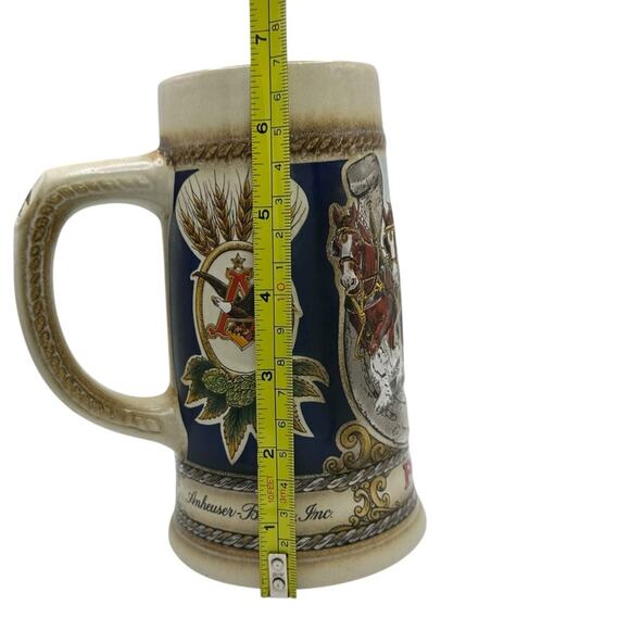 VTG Budweiser Anheuser Busch Beer Stein Staffel Stoneware West Germany - Picture 7 of 7